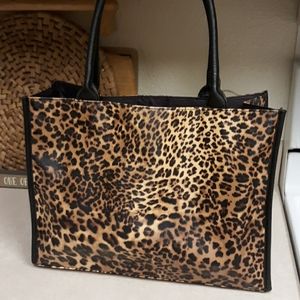 Leopard tote EUC
